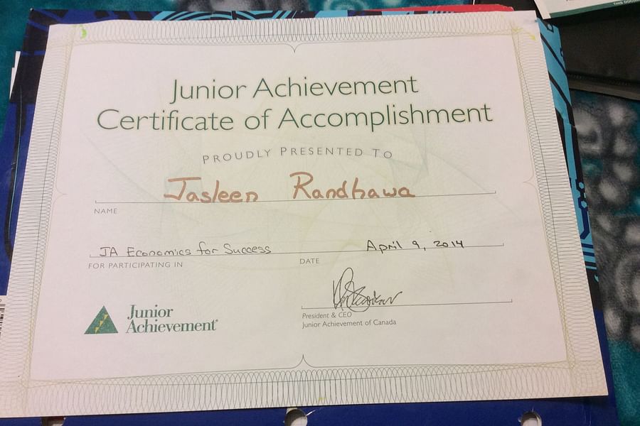 achievement certificate