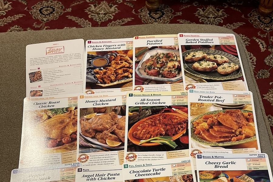 recipe cards