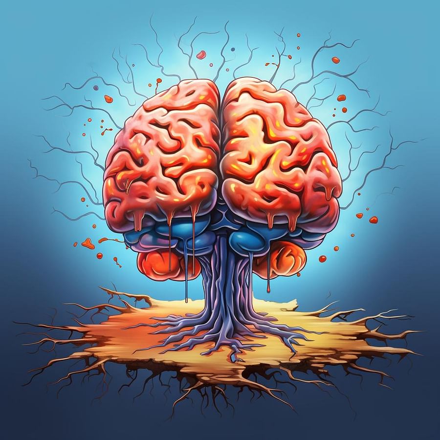 Childhood Dementia Brain Illustration
