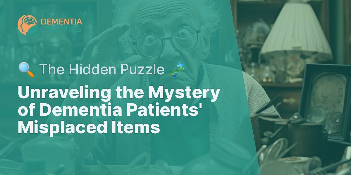Why do dementia patients often misplace items?