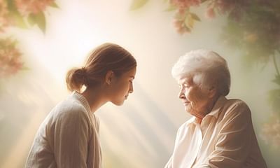 How should I communicate with my grandmother who has dementia?
